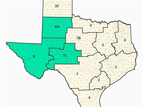 Texas Railroad Commission District Map Texas Rrc Map Business Ideas