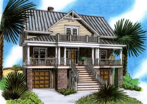 Raised Beach House Delight 15019nc Architectural Designs House Plans