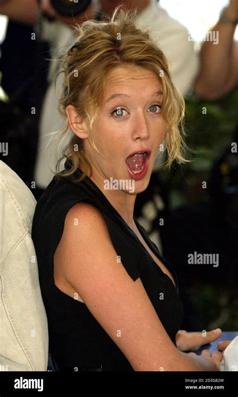 French Actress Ludivine Sagnier Reacts During A Photocall For French