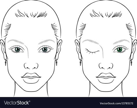 Teach your students compassion and empathy. Face chart woman Royalty Free Vector Image - VectorStock