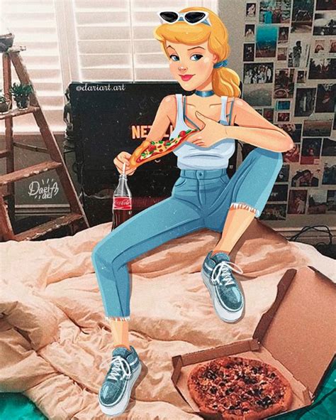 This Artist Draws Disney Princesses As Modern Day Millennials And The