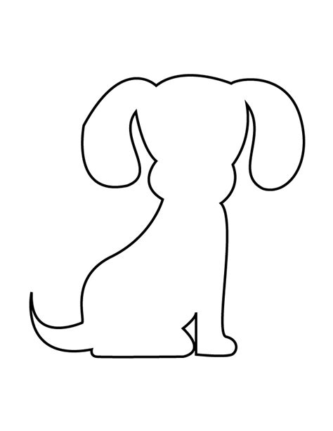 Dog Cut Out Template