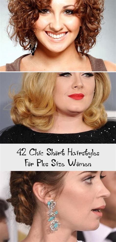 For unruly curly hair, always start with a. 42 Chic Short Hairstyles For Plus Size Women in 2020 ...