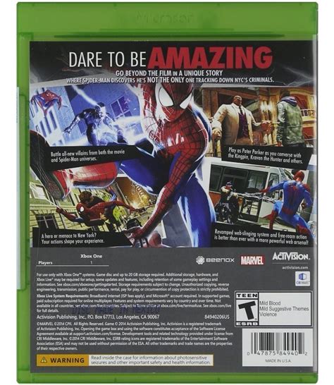 The Amazing Spiderman 2 Xbox One Nuevo Envío Gratis