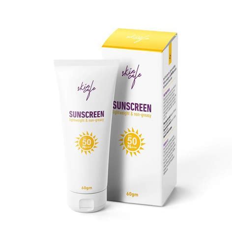 Skin Cafe Sunscreen Spf 50 Pa Lightweight And Non Greasy 60gm Kablewala Bangladesh
