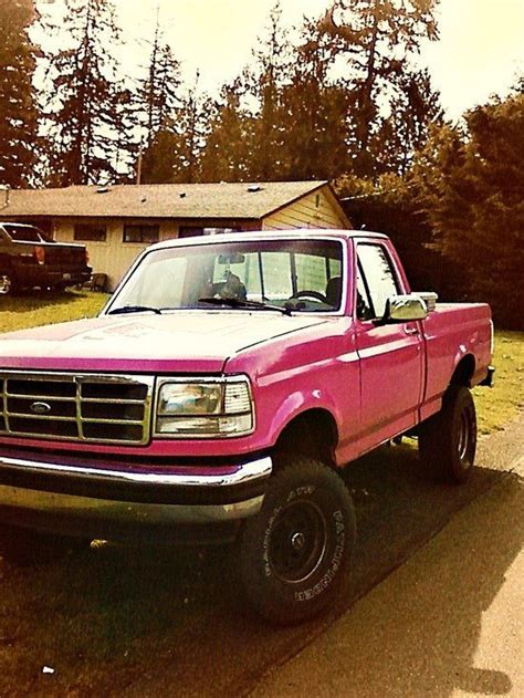Pink F250yes Please Ford Trucks Pink Truck Jacked Up Trucks