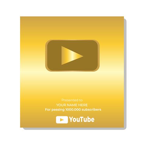 Youtube Gold Play Button