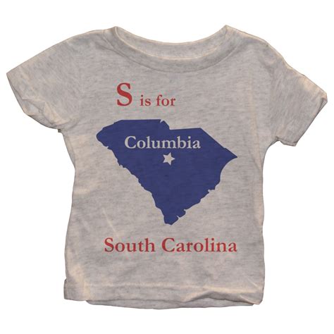 S Is For South Carolina English Alphabet By Brevimanushirts