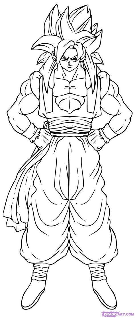 Dibujos Para Colorear Goku Fase 4 Imagui