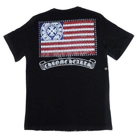 Maybe you would like to learn more about one of these? Chrome Hearts America Flag Logo Short Black T-shirt | 셔츠