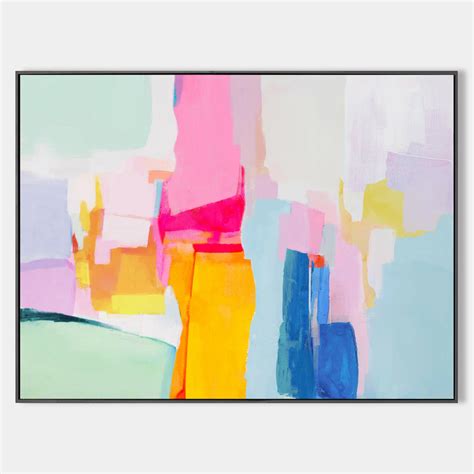 Modern Colorful Abstract Art Large Abstract Acrylic Painting Livingroom