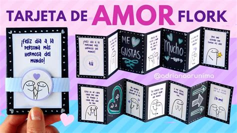 Tarjeta Expandible De Amor Con Flork Tarjeta Original Para Mi Novio Ft
