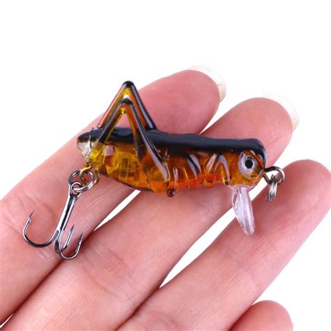 1pcs Artificial Bait Grasshopper Fluorescence Insect Bait Fishing Lure