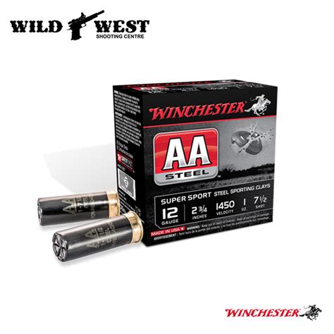 Winchester Aa Steel Sporting Clays 12ga 2 34 1oz 75 25 Rounds