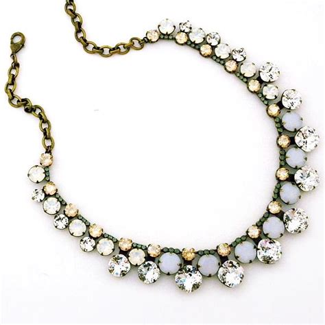 Sorrelli Necklaces Riverstone Collection Crystal Collar Necklace A