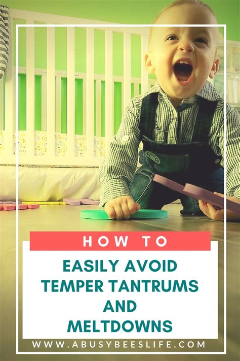 How To Easily Avoid Temper Tantrums And Meltdowns Temper Tantrums