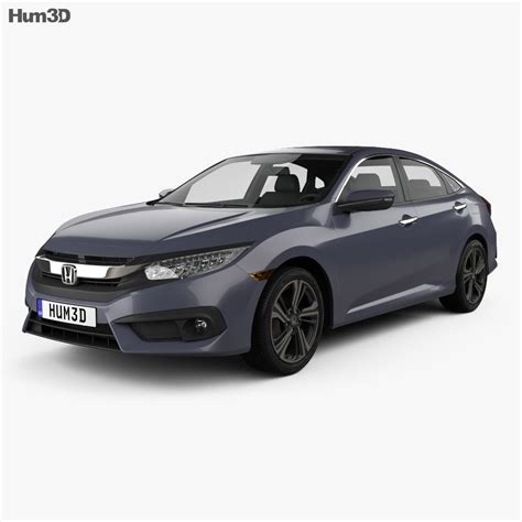 Honda Civic Sedan Touring 2019 3d Model Vehicles On Hum3d