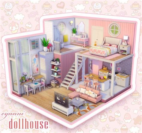 Doll House Sims 4 Sims 4 House Design Sims 4 Bedroom Sims 4 Loft