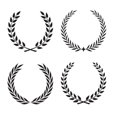 Laurel Wreath Clip Art Illustrations, RoyaltyFree Vector Graphics