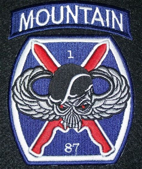 Usa 10th Mountain Division Military Usa Army Embroidered Tactical Patch