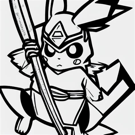 Cool Ninja Pikachu Drawings