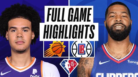 Suns At Clippers Full Game Highlights December 13 2021 Youtube