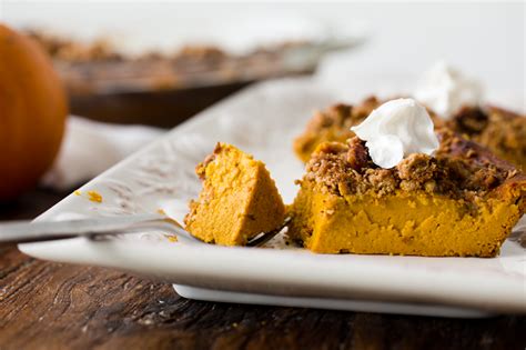 Maybe you would like to learn more about one of these? Crustless Pumpkin Pie with Pecan Streusel - Vegan Recipe