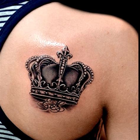 Realistic Crown Tattoo Done In Black And Grey By Brandon Marques