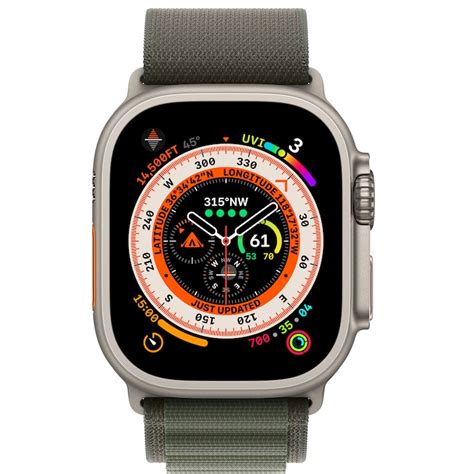 Apple Watch Ultra 49mm Gpscel Titanium L Green Alpine Loop
