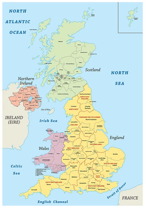 Map Of England Main Cities The Ozarks Map