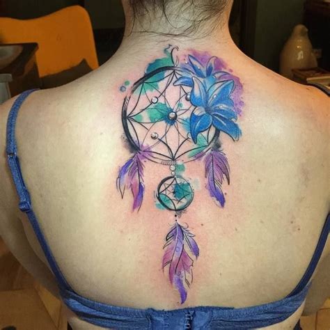 Watercolor Dreamcatcher Tattoo Designs Ideas And Meaning Tattoos For You