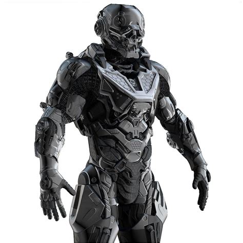 Cybernetist Zbrush 3d Model In 2020 Armor Concept Futuristic