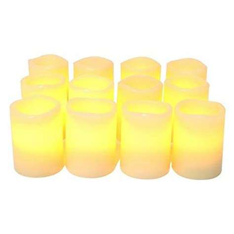 Candle Choice Real Wax Flameless Led Votive Candles With Built In Timer