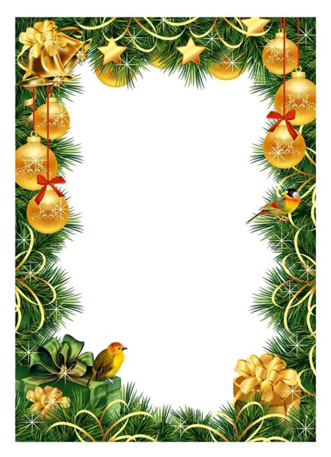 40 Free Christmas Borders And Frames Printable Templates Regarding