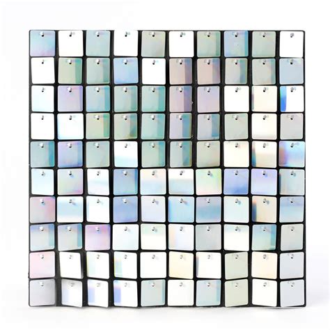 Decostar Shimmer Wall Panels W Black Backing And Square Sequins 24