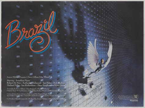 Brazil 1965 Style B Poster British Signed By Terry Gilliam And