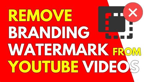 The next step is to select the area where the watermark is and our system with artificial intelligence will erase the watermark and look as if there had never been the text or logo that. How To Remove Or Replace Branding Watermark From YouTube ...