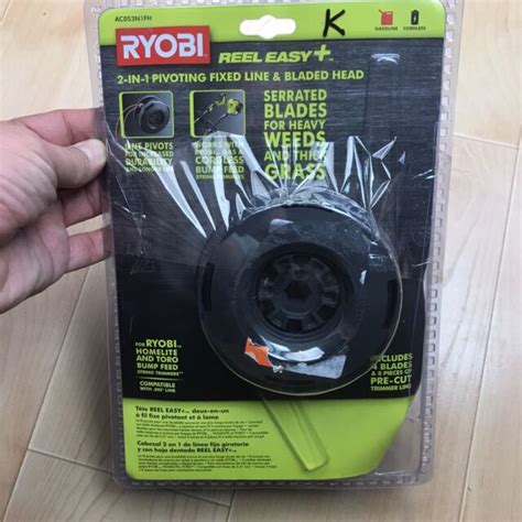 Ryobi Reel Easy 2 In 1 Pivoting Fixed Line And Bladed Head Bump Feed