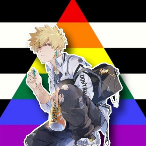 Katsuki Bakugou Pride Profile Pic Cute Wallpapers Anime Pride Flags