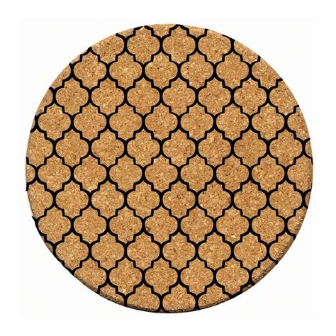 Thirstystone Cork Coaster Set Lattice 4 Pc Coaster Set Cork