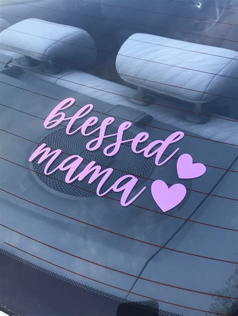 Blessed Mama Decal Mama Decal For Car Mothers Day Etsy