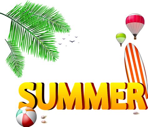 Clipart Summer Beach Ball Summer Vector Mua He Png Download Full