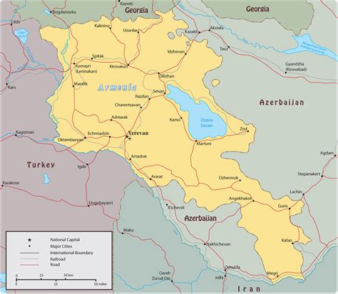 Map Armenia Yerevan