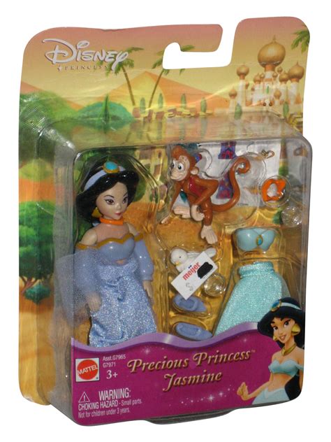 Disney Precious Princess Jasmine 2004 Mattel Dress Up Figure Set W