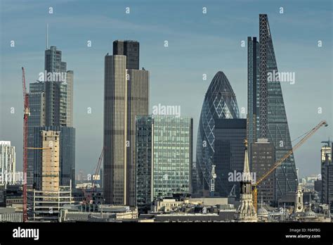 Tall Buildings City Of London Skyscrapers In London Stock Photo Alamy