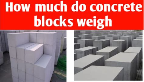 How Much Does A Cinder Block Weigh Chart Added