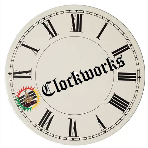 Round Banjo Clock Dial Roman Numerals Clockworks Clockworks