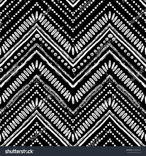 229 Hand Drawn Zigzag And Stripe Pattern Vector Illustration For