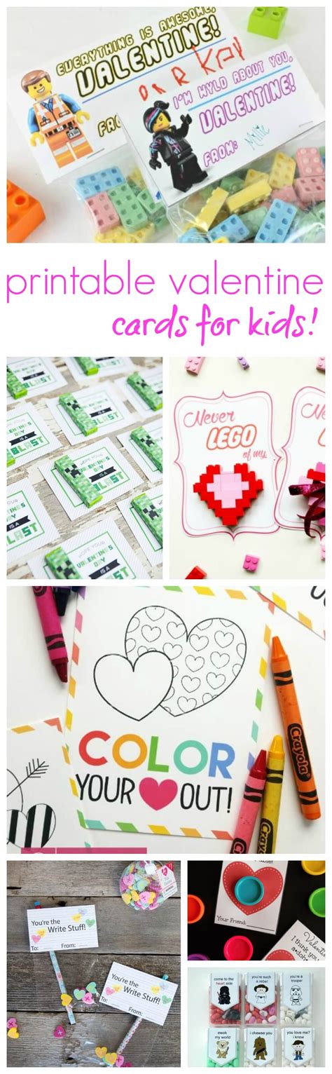 There's something here that every kid will love! Free Printable Valentine's Cards For Kids