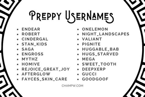 350 Preppy Usernames Ultimate List Of Top Notch Usernames